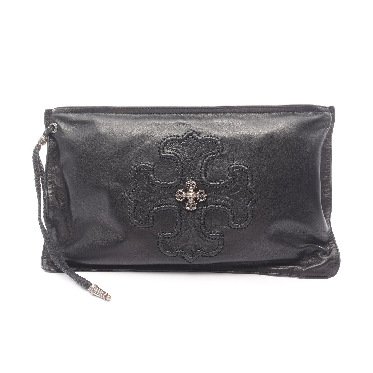 フィリグリープラス クラッチバッグ レザー ブラック クロムハーツ バッグ Chrome Hearts