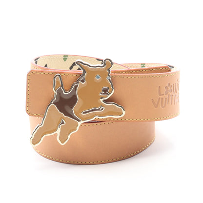 LVモノグラム クラギー 40MM ベルト PVC レザー オフホワイト マルチカラー リバーシブル ルイヴィトン 財布・小物 LOUIS VUITTON