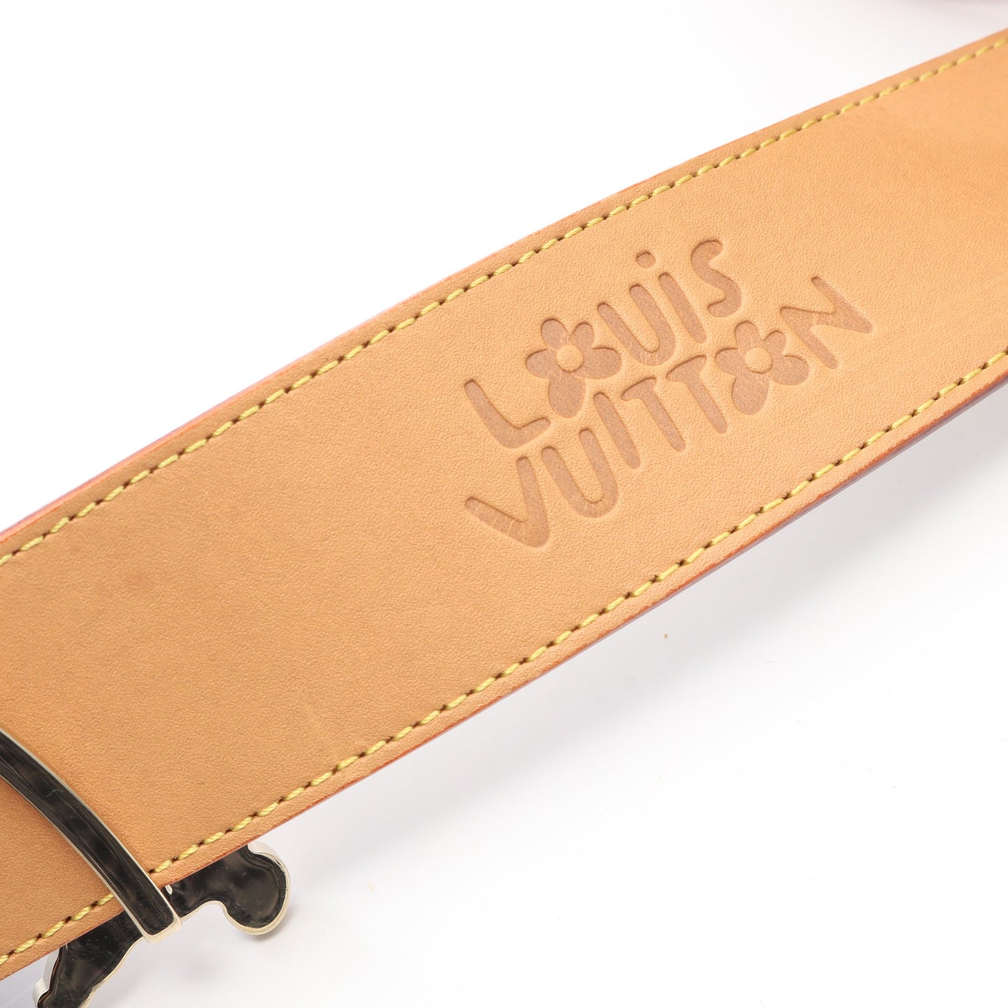 LVモノグラム クラギー 40MM ベルト PVC レザー オフホワイト マルチカラー リバーシブル ルイヴィトン 財布・小物 LOUIS VUITTON