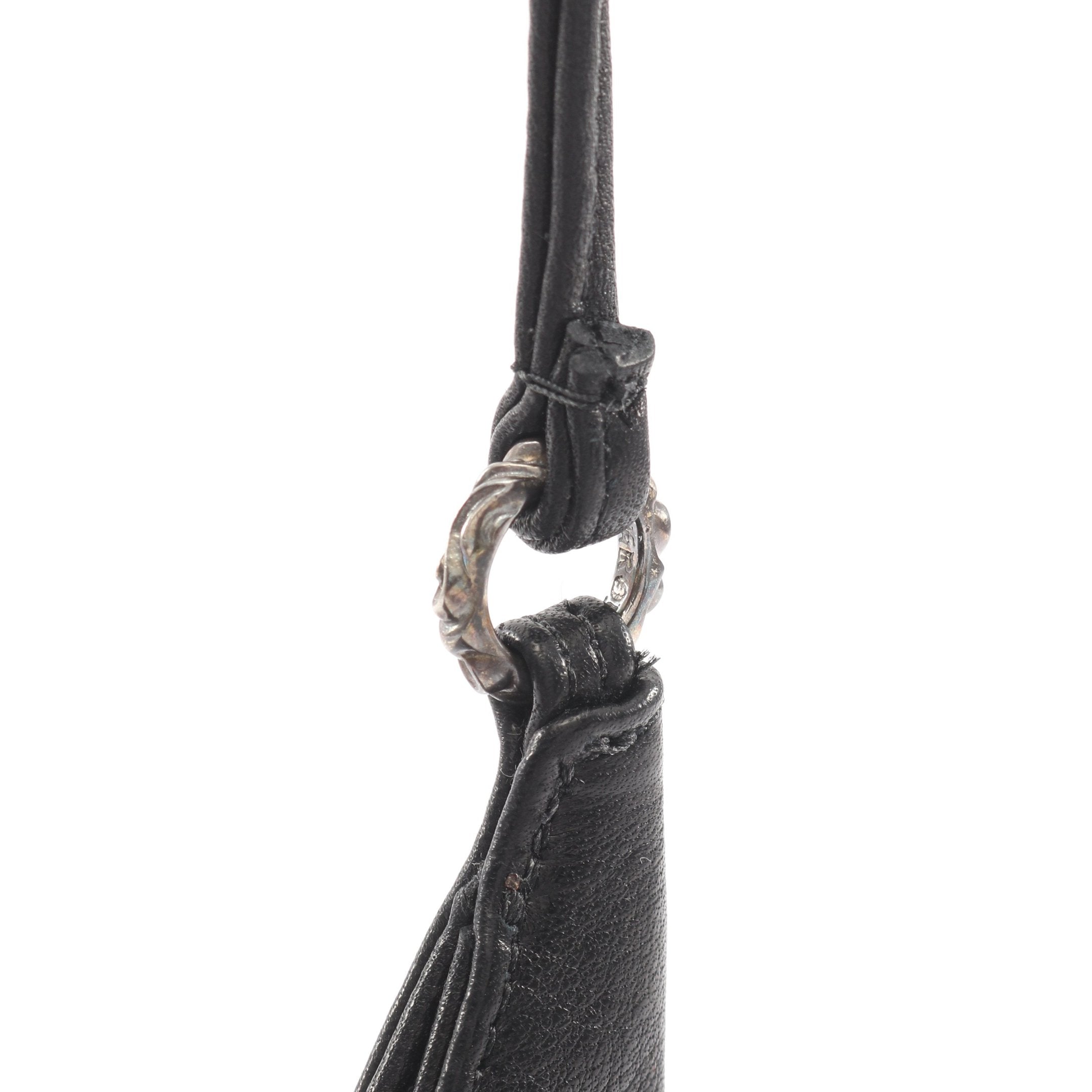 クロムハーツ レザー ボディバッグ　#1 ダガー ワンショルダーバッグ レザー ブラック クロムハーツ – RECLO