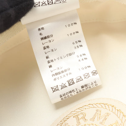 カブール アン フィネス キャスケット 帽子 ウール オフホワイト エルメス 財布・小物 HERMES