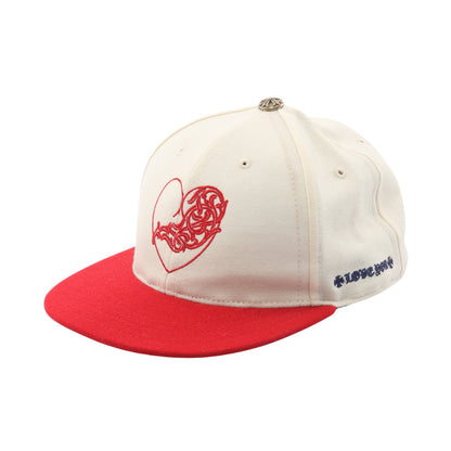 LOVE YOU VINY HEART キャップ コットン アイボリー レッド クロムハーツ 財布・小物 Chrome Hearts