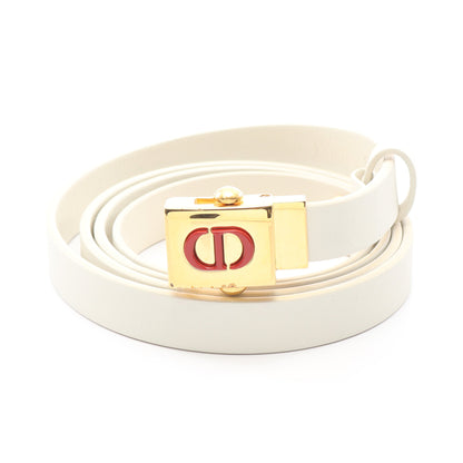 CDロゴ ベルト レザー ホワイト クリスチャンディオール 財布・小物 Christian Dior