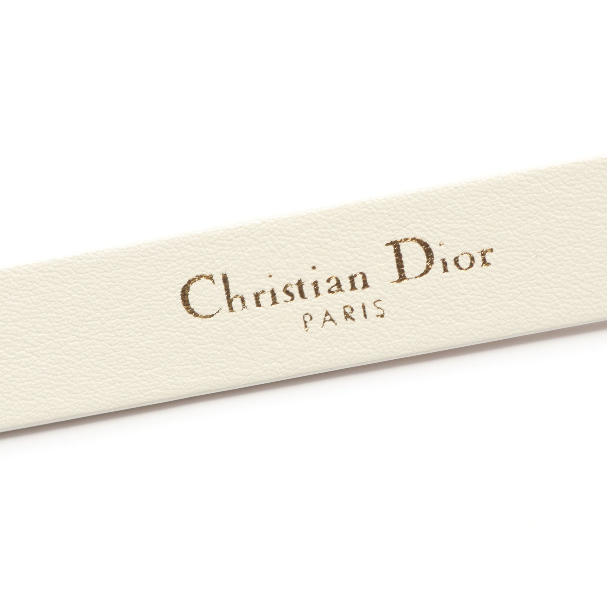 CDロゴ ベルト レザー ホワイト クリスチャンディオール 財布・小物 Christian Dior