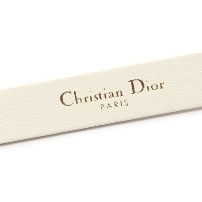 CDロゴ ベルト レザー ホワイト クリスチャンディオール 財布・小物 Christian Dior