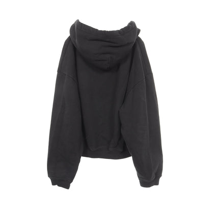 レインボーロゴ プルオーバーパーカー コットン ブラック バレンシアガ トップス BALENCIAGA