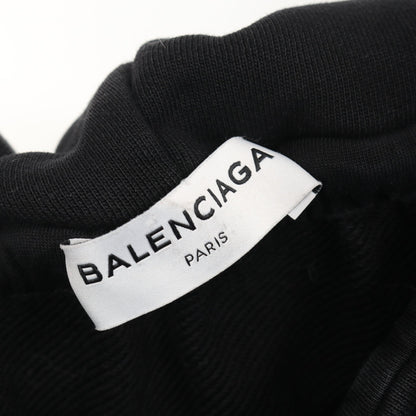 レインボーロゴ プルオーバーパーカー コットン ブラック バレンシアガ トップス BALENCIAGA