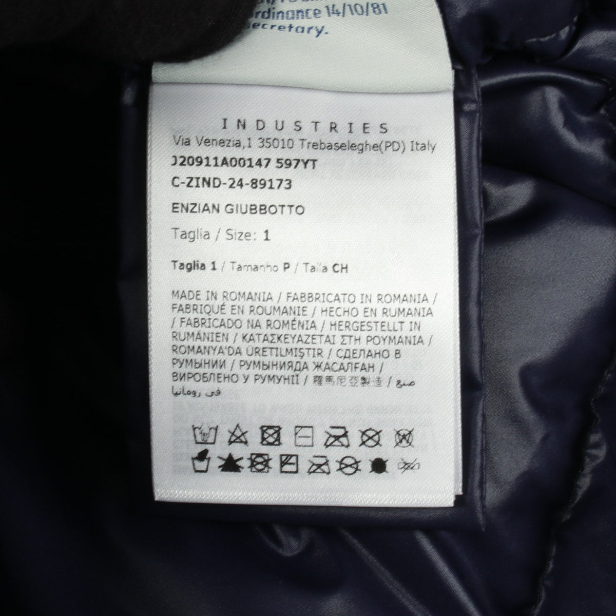 ENZIAN ダウンジャケット ナイロン ネイビー モンクレール アウター MONCLER