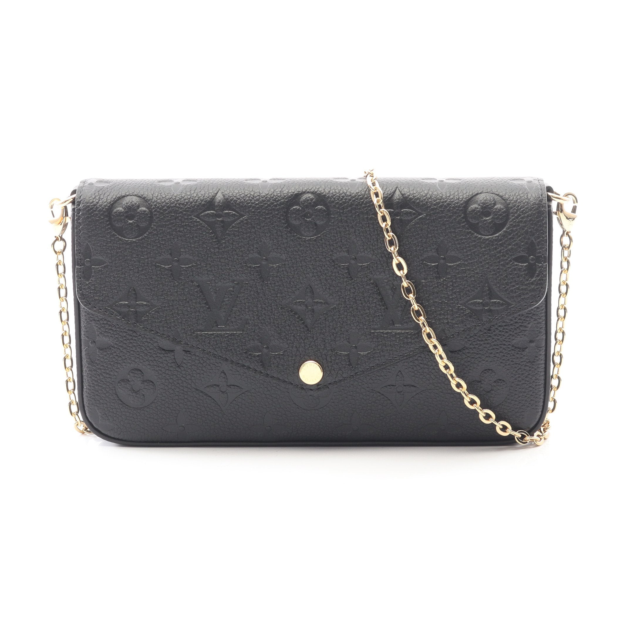 ポシェット フェリシー モノグラムアンプラント ノワール チェーン