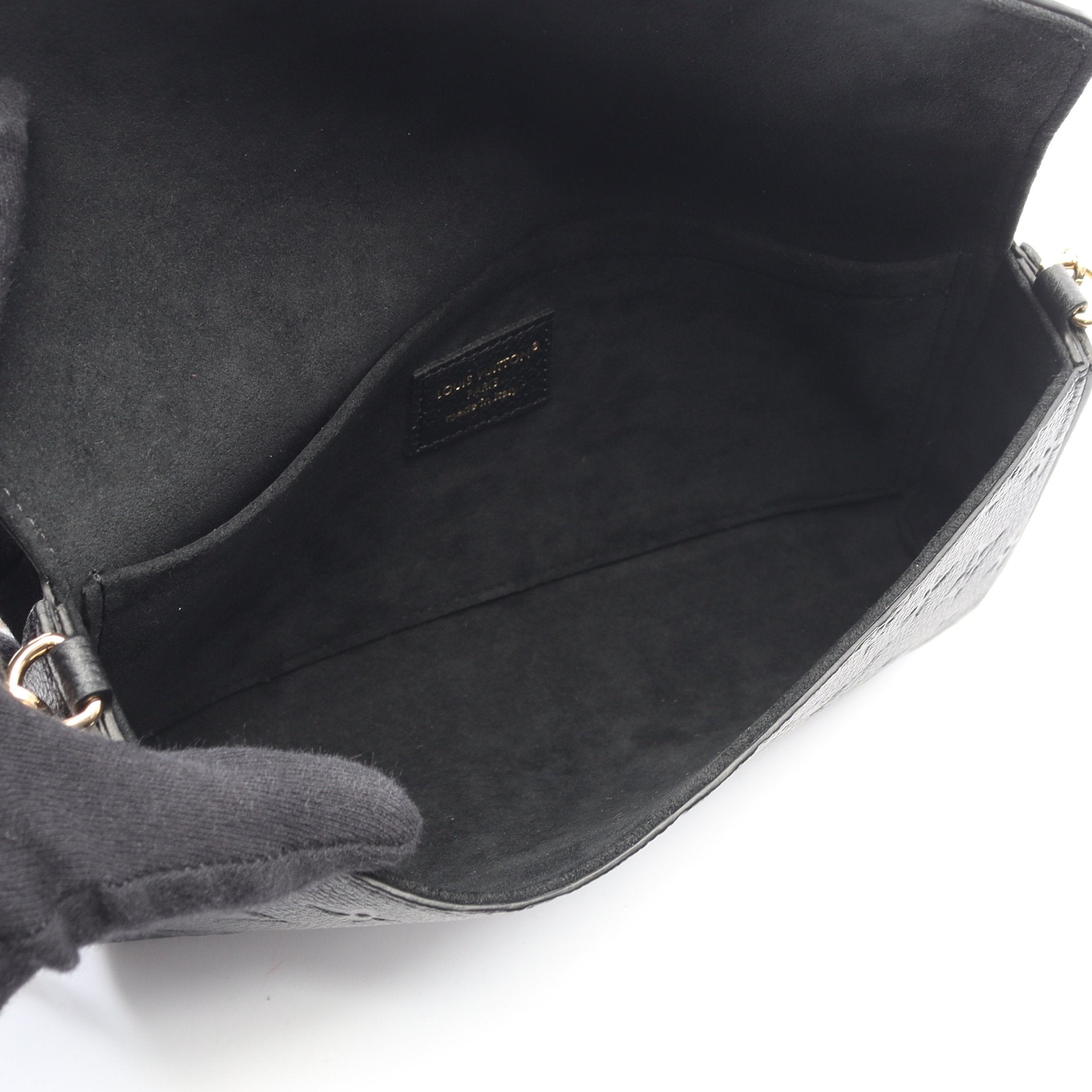 ポシェット フェリシー モノグラムアンプラント ノワール チェーン