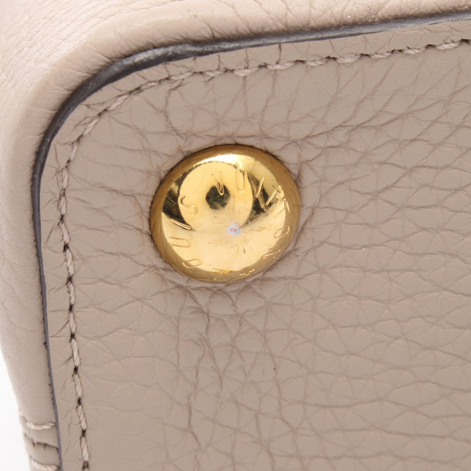 カプシーヌBB ガレ ハンドバッグ トリヨンレザー グレーベージュ 2WAY ルイヴィトン バッグ LOUIS VUITTON