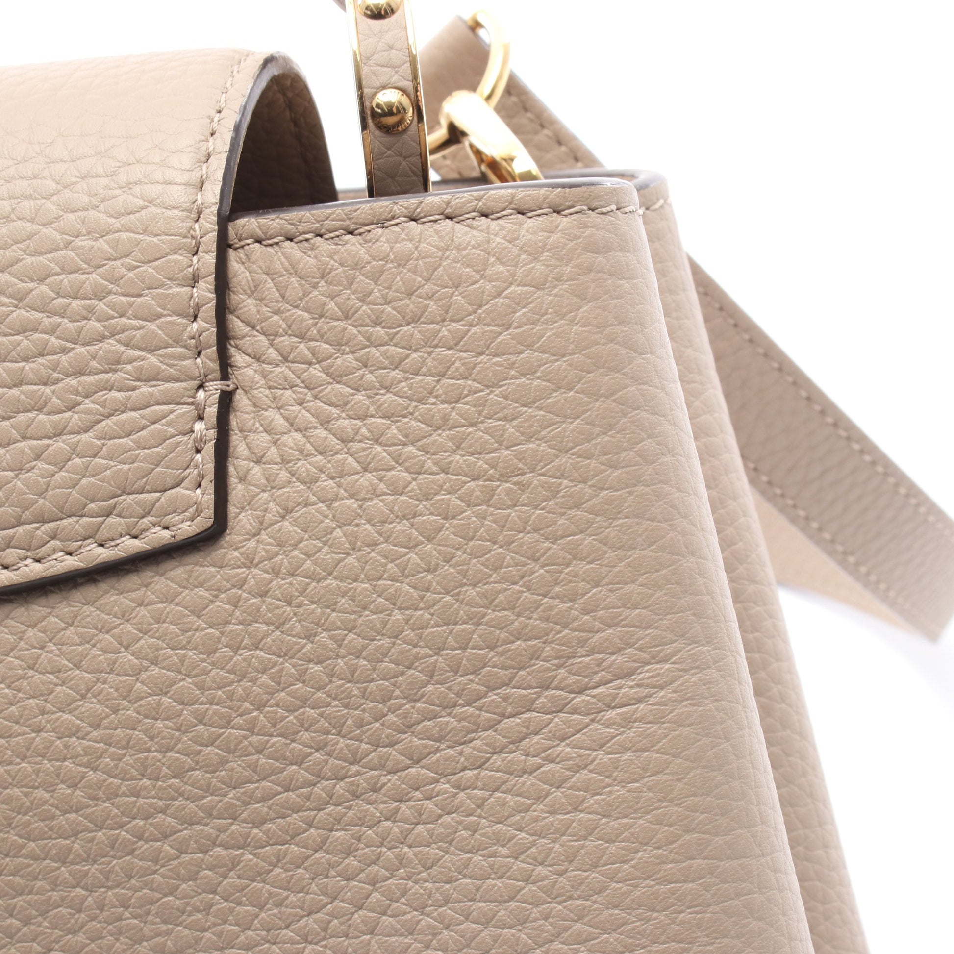 カプシーヌBB ガレ ハンドバッグ トリヨンレザー グレーベージュ 2WAY ルイヴィトン バッグ LOUIS VUITTON