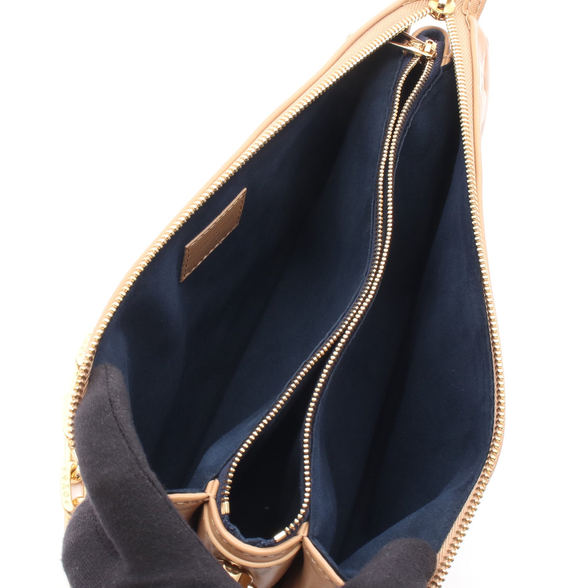 クッサンPM モノグラム キャメル チェーンショルダーバッグ ラムレザー ベージュ 2WAY ルイヴィトン バッグ LOUIS VUITTON