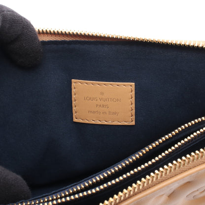 クッサンPM モノグラム キャメル チェーンショルダーバッグ ラムレザー ベージュ 2WAY ルイヴィトン バッグ LOUIS VUITTON