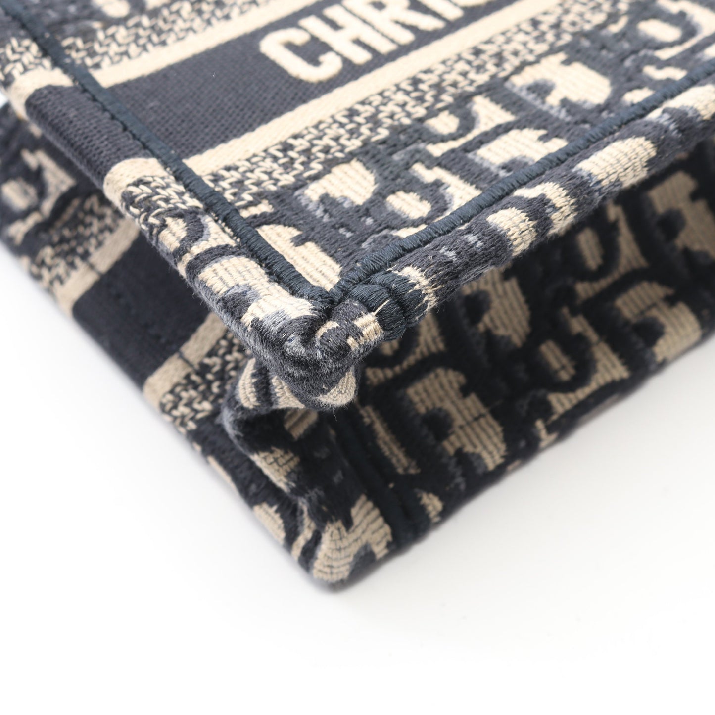 BOOK TOTE ブックトート ミニ ハンドバッグ トートバッグ キャンバス ベージュ ネイビー 2WAY クリスチャンディオール バッグ Christian Dior