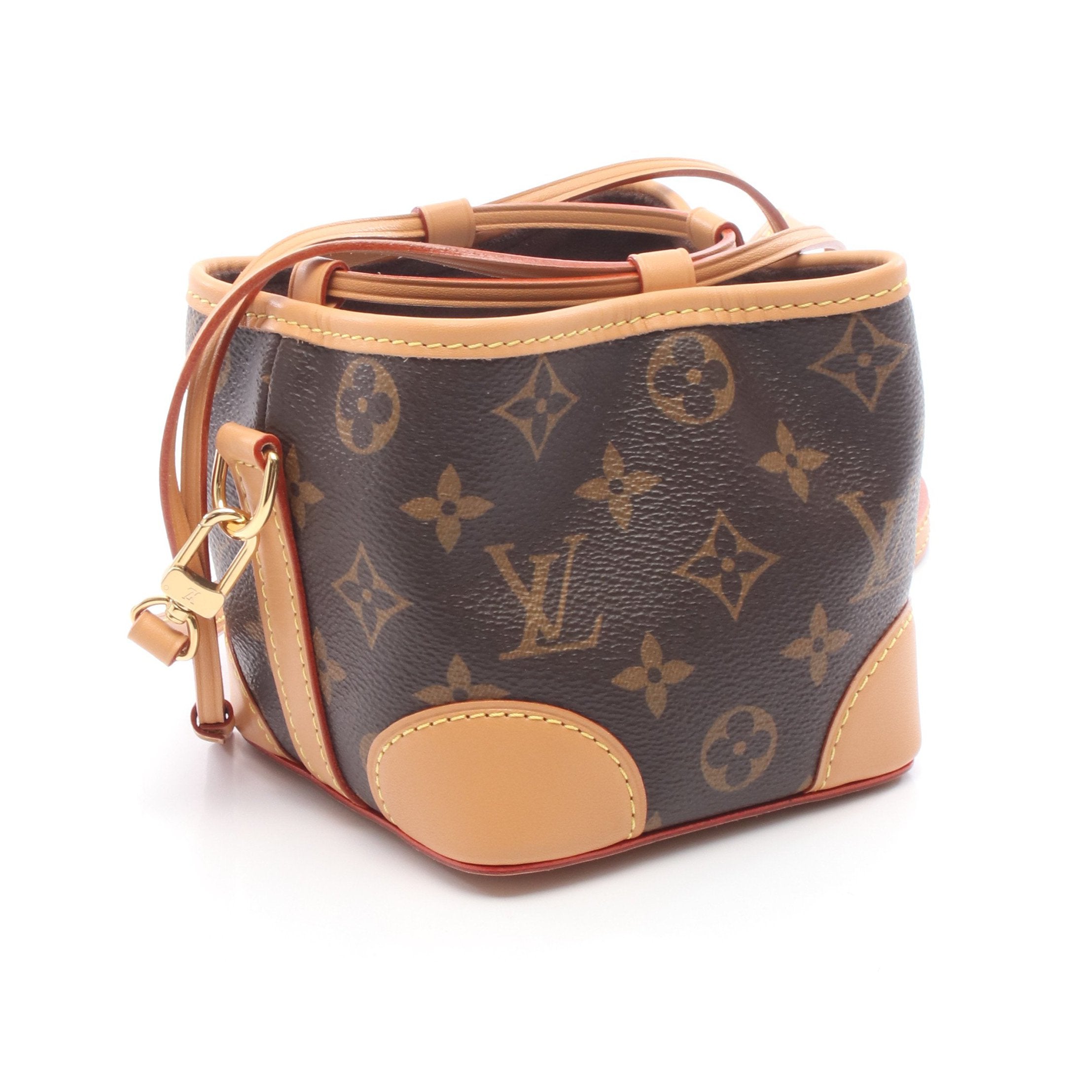 LOUIS VUITTON ノエ パース ショルダーバッグ モノグラム ブラウン ノエ パース モノグラム ショルダーバッグ PVC レザー ブラウン 2WAY