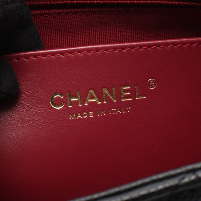 マトラッセ チェーンショルダーバッグ キャビアスキン ブラック ゴールド金具 シャネル バッグ CHANEL