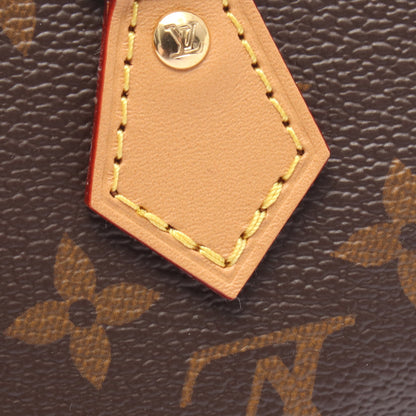 ナノスピーディ モノグラム ハンドバッグ PVC レザー ブラウン 2WAY ルイヴィトン バッグ LOUIS VUITTON