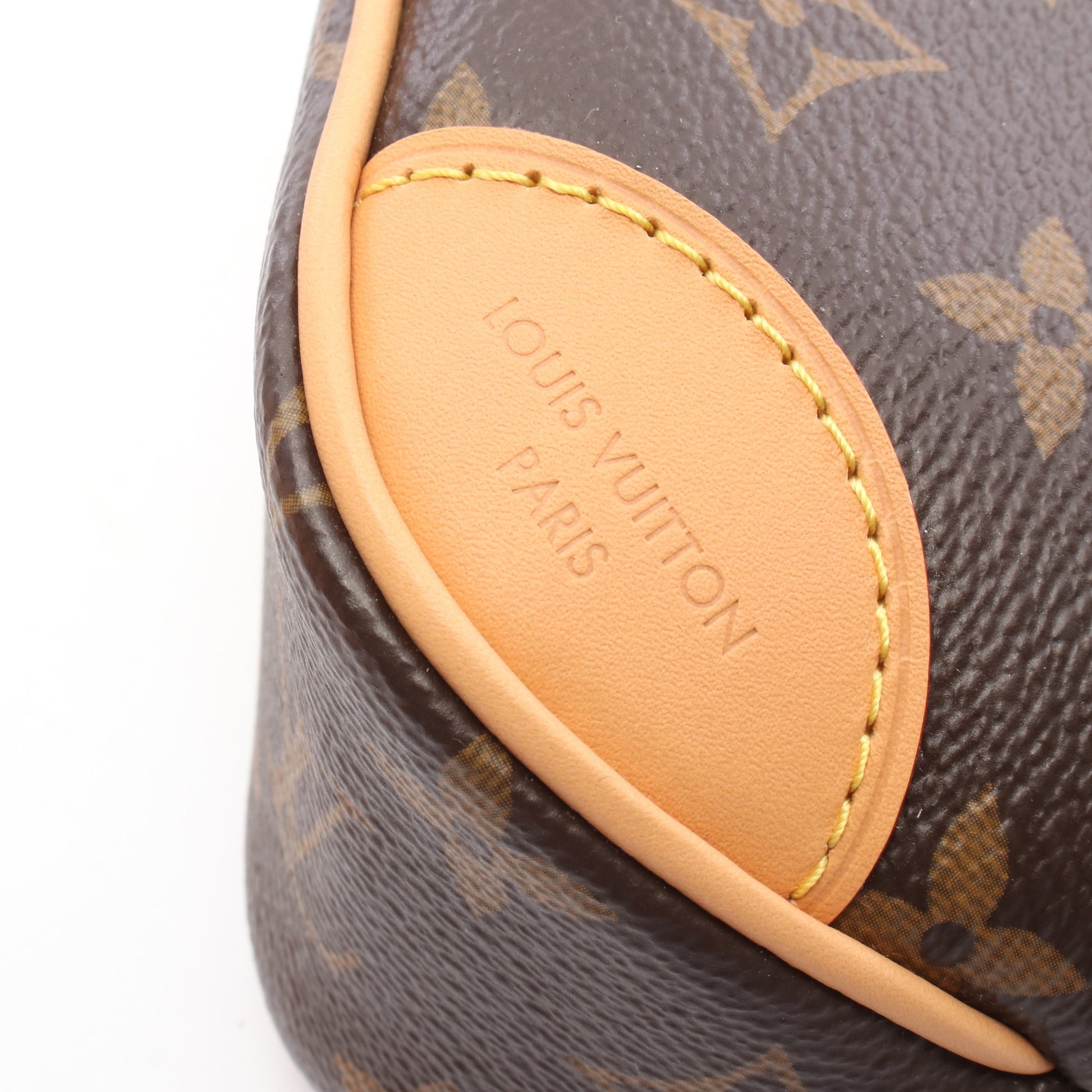 ナノ ブーローニュ モノグラム チェーンハンドバッグ PVC レザー ブラウン 2WAY ルイヴィトン バッグ LOUIS VUITTON