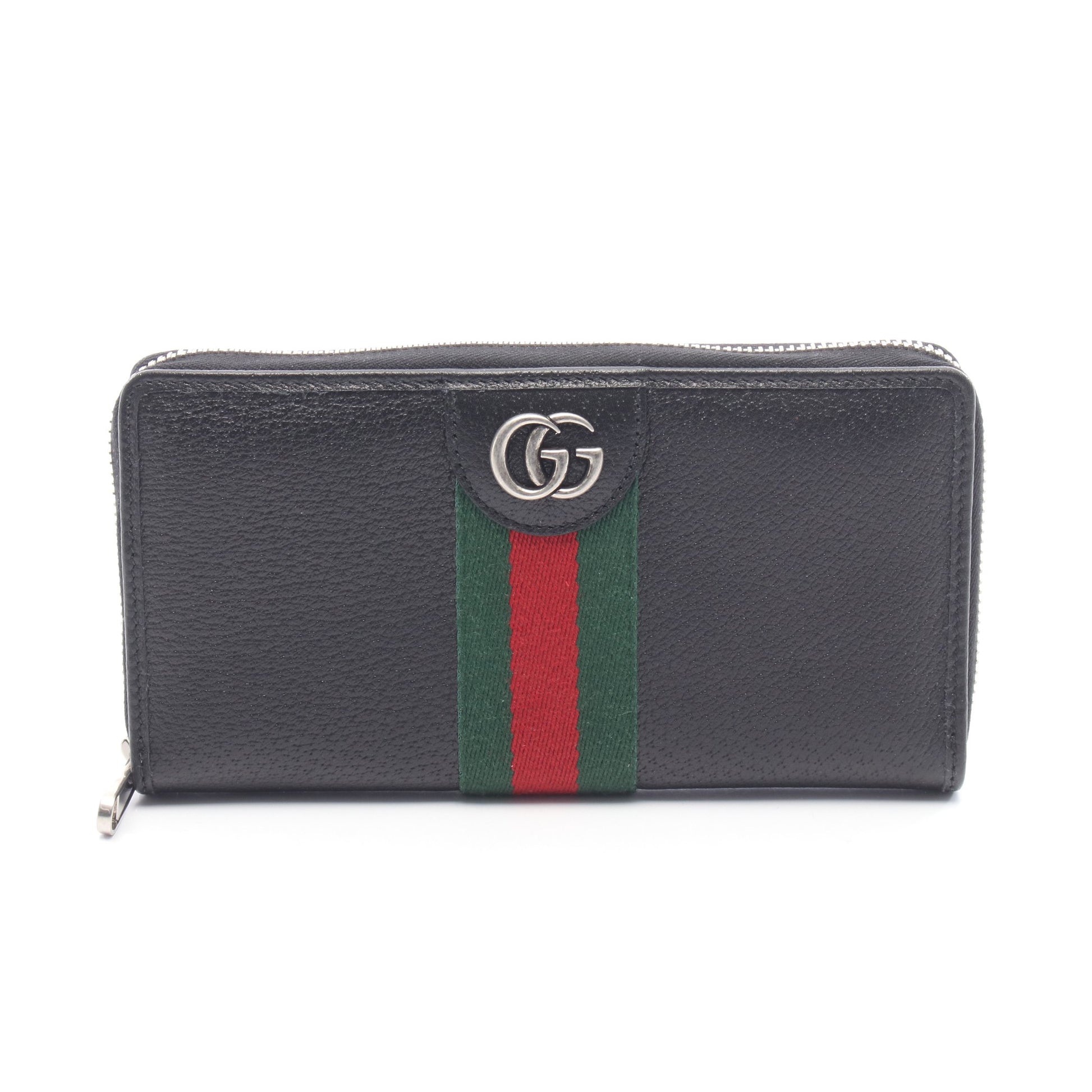 オフィディア ラウンドファスナー長財布 レザー ブラック グッチ 財布・小物 GUCCI
