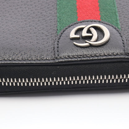 オフィディア ラウンドファスナー長財布 レザー ブラック グッチ 財布・小物 GUCCI