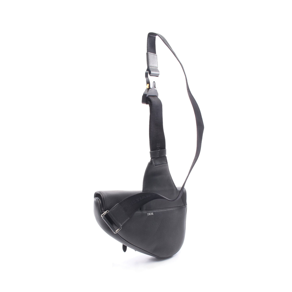 DIOR × ERL SADDLE サドル ボディバッグ レザー ブラック ディオール バッグ DIOR