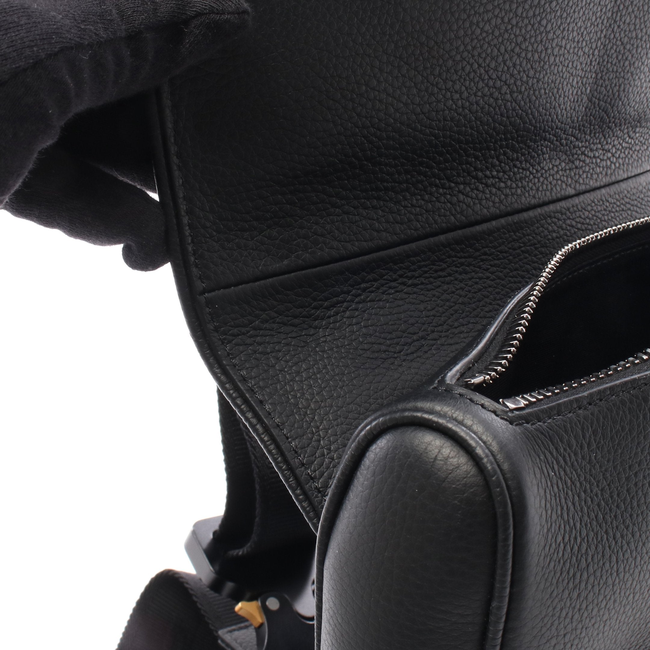 DIOR × ERL SADDLE サドル ボディバッグ レザー ブラック ディオール