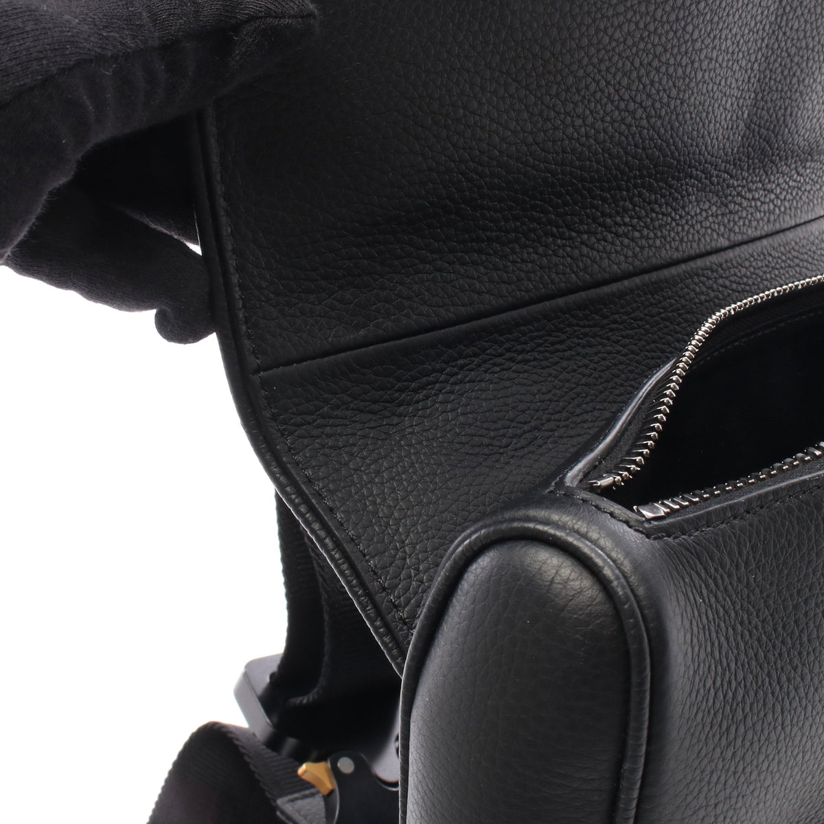 DIOR × ERL SADDLE サドル ボディバッグ レザー ブラック ディオール バッグ DIOR
