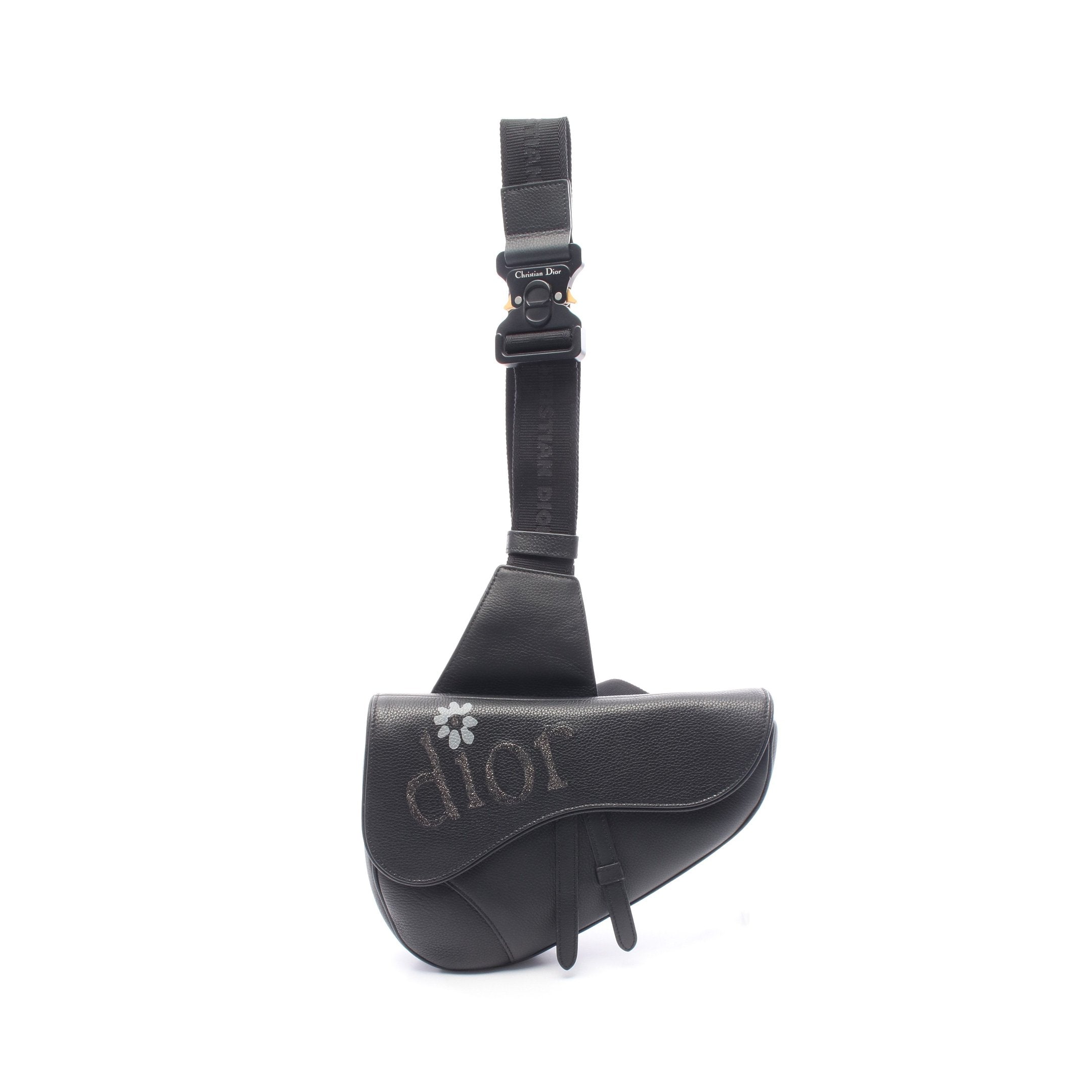 DIOR × ERL SADDLE サドル ボディバッグ レザー ブラック ディオール