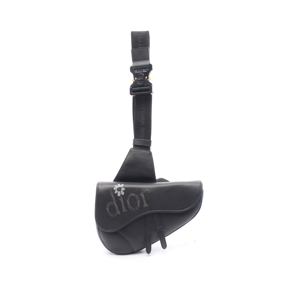 DIOR × ERL SADDLE サドル ボディバッグ レザー ブラック ディオール バッグ DIOR