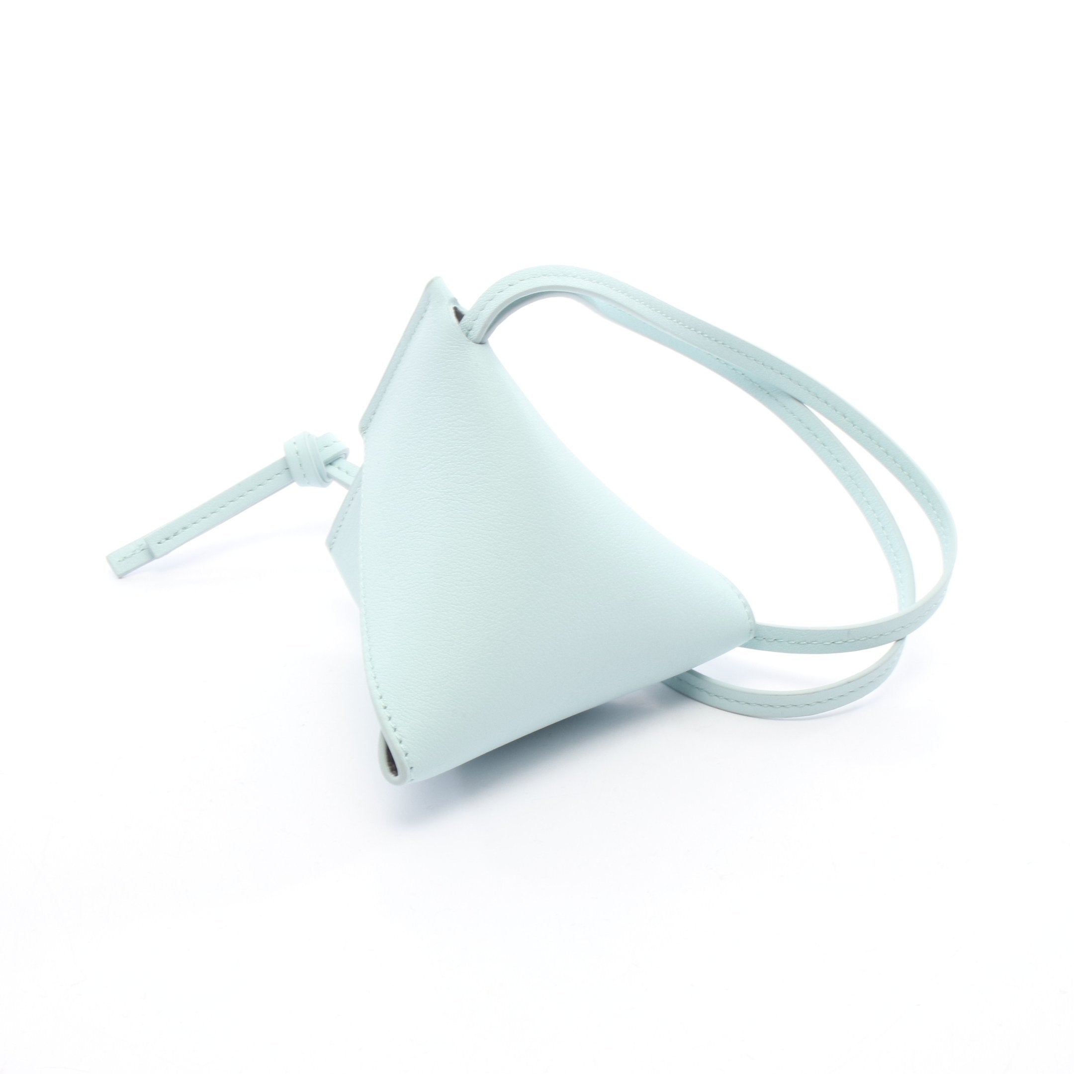 パズルフォルド チャーム バッグチャーム レザー ライトブルー ロエベ