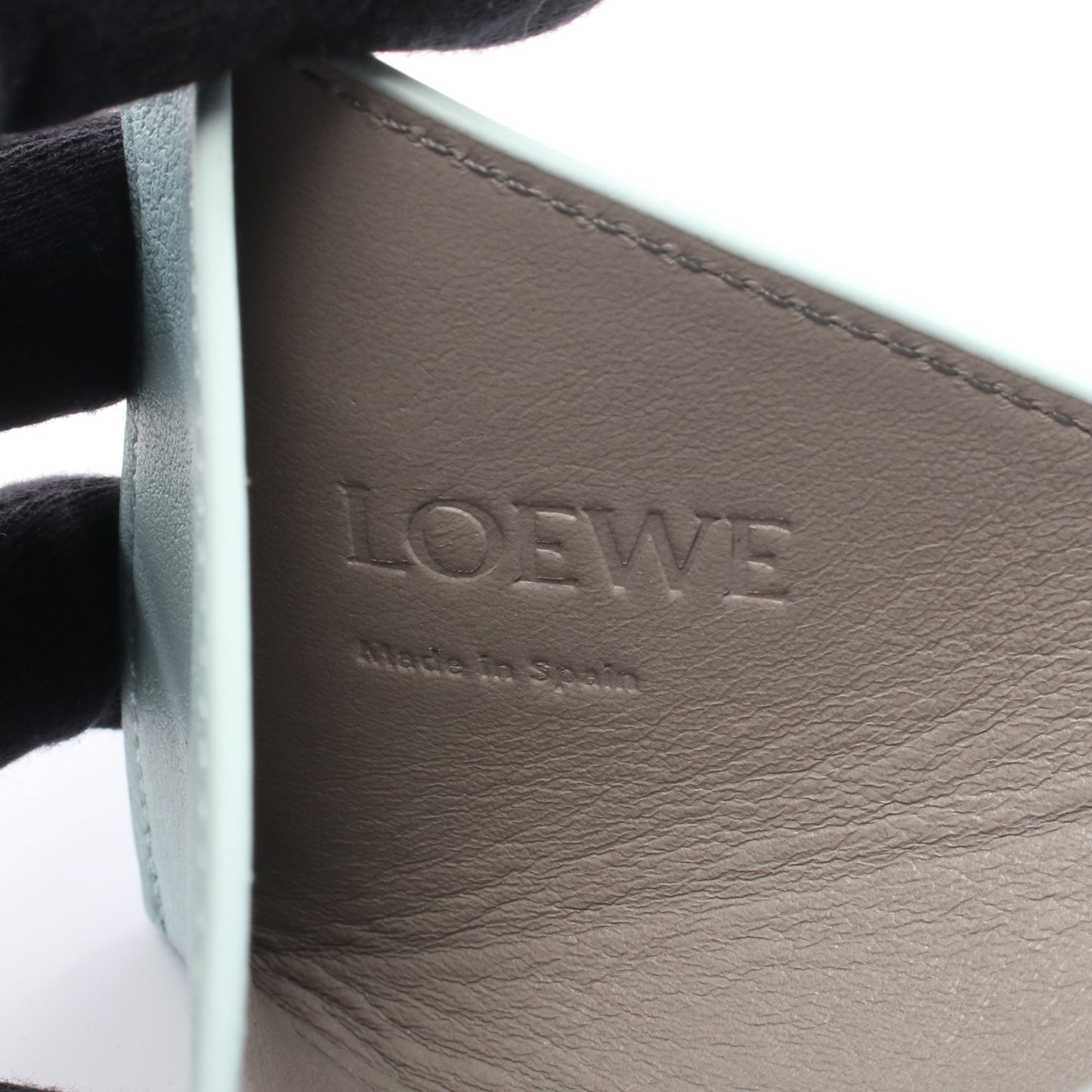パズルフォルド チャーム バッグチャーム レザー ライトブルー ロエベ 財布・小物 LOEWE