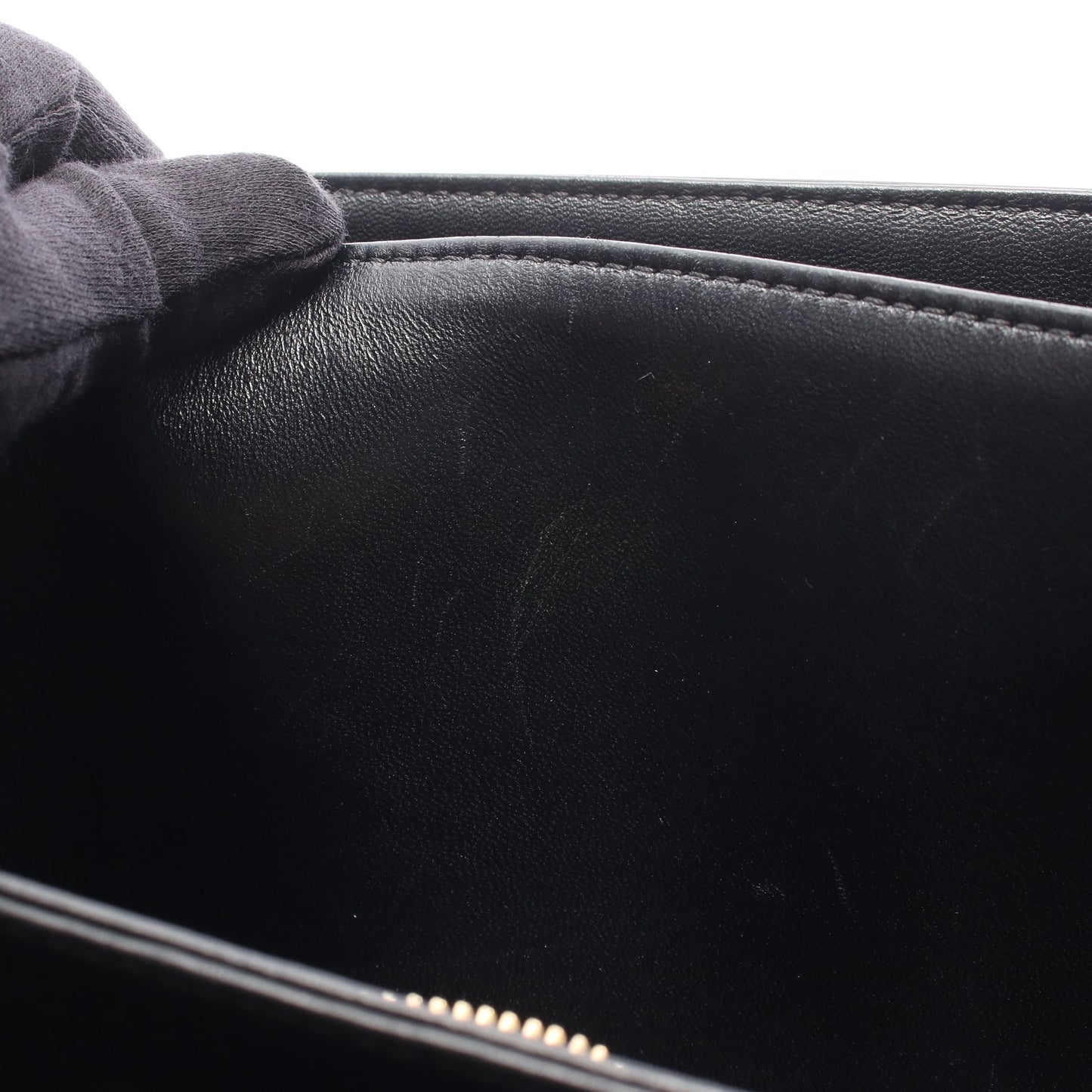 クラシック トリオンフ ミディアム ショルダーバッグ レザー ブラック セリーヌ バッグ CELINE