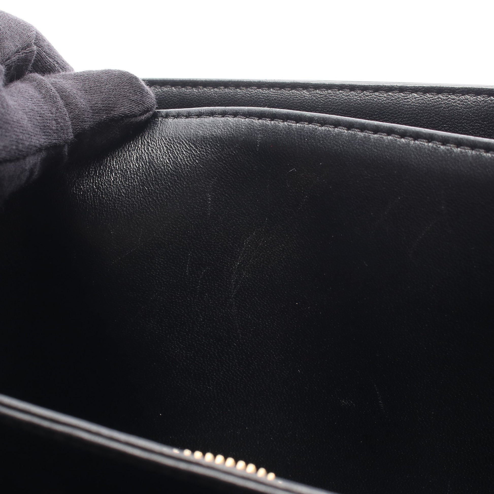 クラシック トリオンフ ミディアム ショルダーバッグ レザー ブラック セリーヌ バッグ CELINE