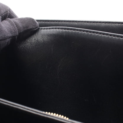 クラシック トリオンフ ミディアム ショルダーバッグ レザー ブラック セリーヌ バッグ CELINE