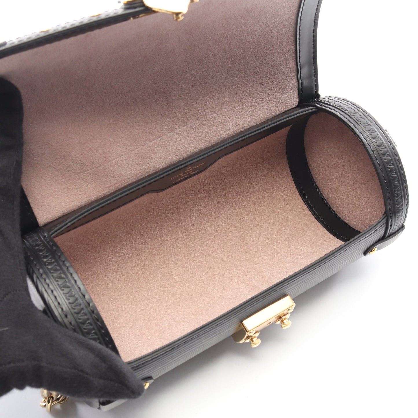 パピヨン トランク エピ ショルダーバッグ レザー ブラック 2WAY ルイヴィトン バッグ LOUIS VUITTON