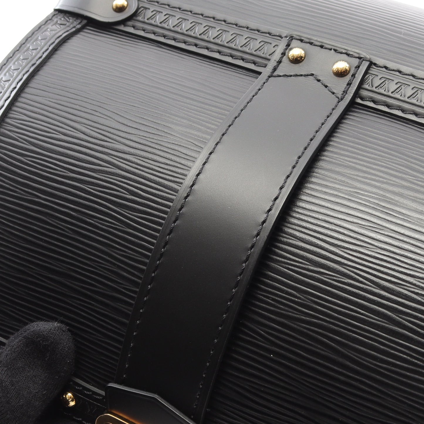 パピヨン トランク エピ ショルダーバッグ レザー ブラック 2WAY ルイヴィトン バッグ LOUIS VUITTON
