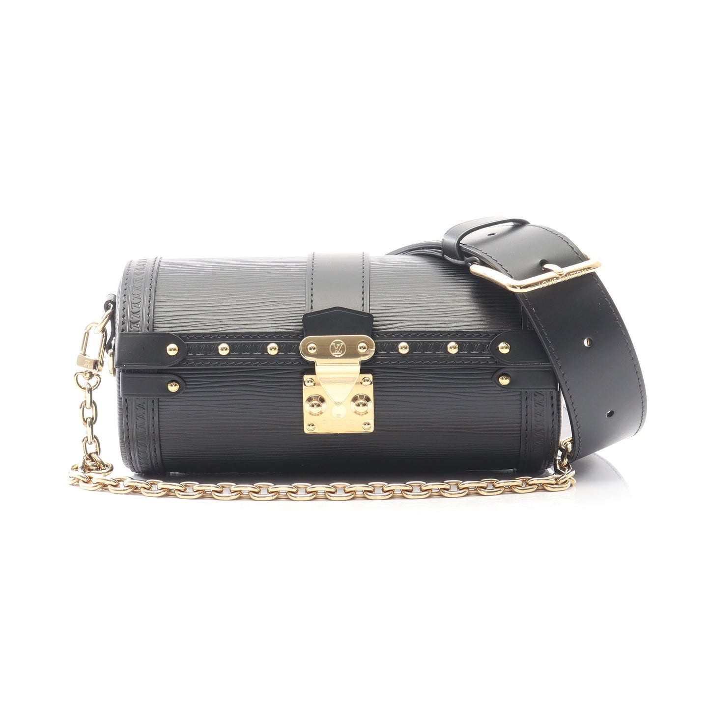 パピヨン トランク エピ ショルダーバッグ レザー ブラック 2WAY ルイヴィトン バッグ LOUIS VUITTON