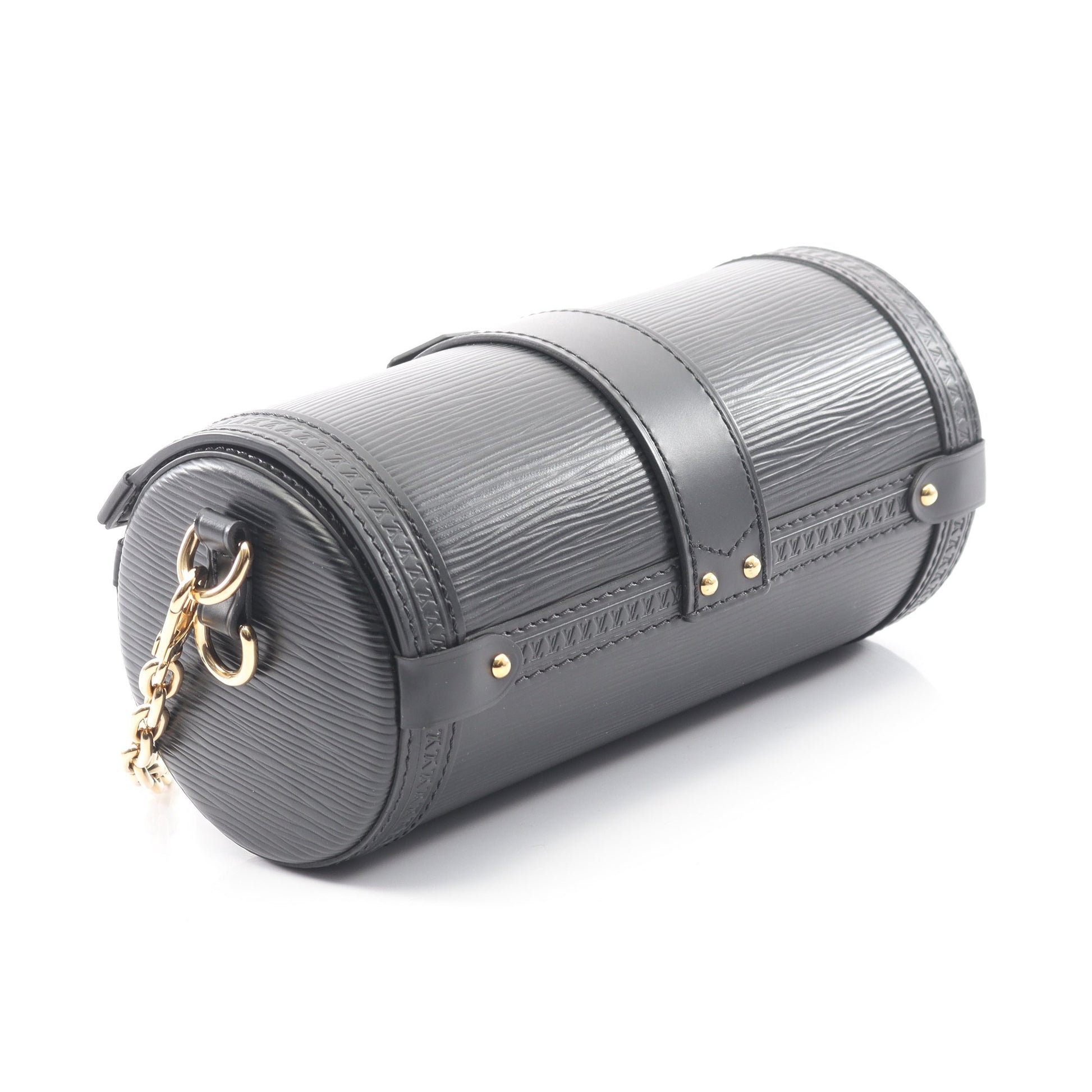 パピヨン トランク エピ ショルダーバッグ レザー ブラック 2WAY ルイヴィトン バッグ LOUIS VUITTON