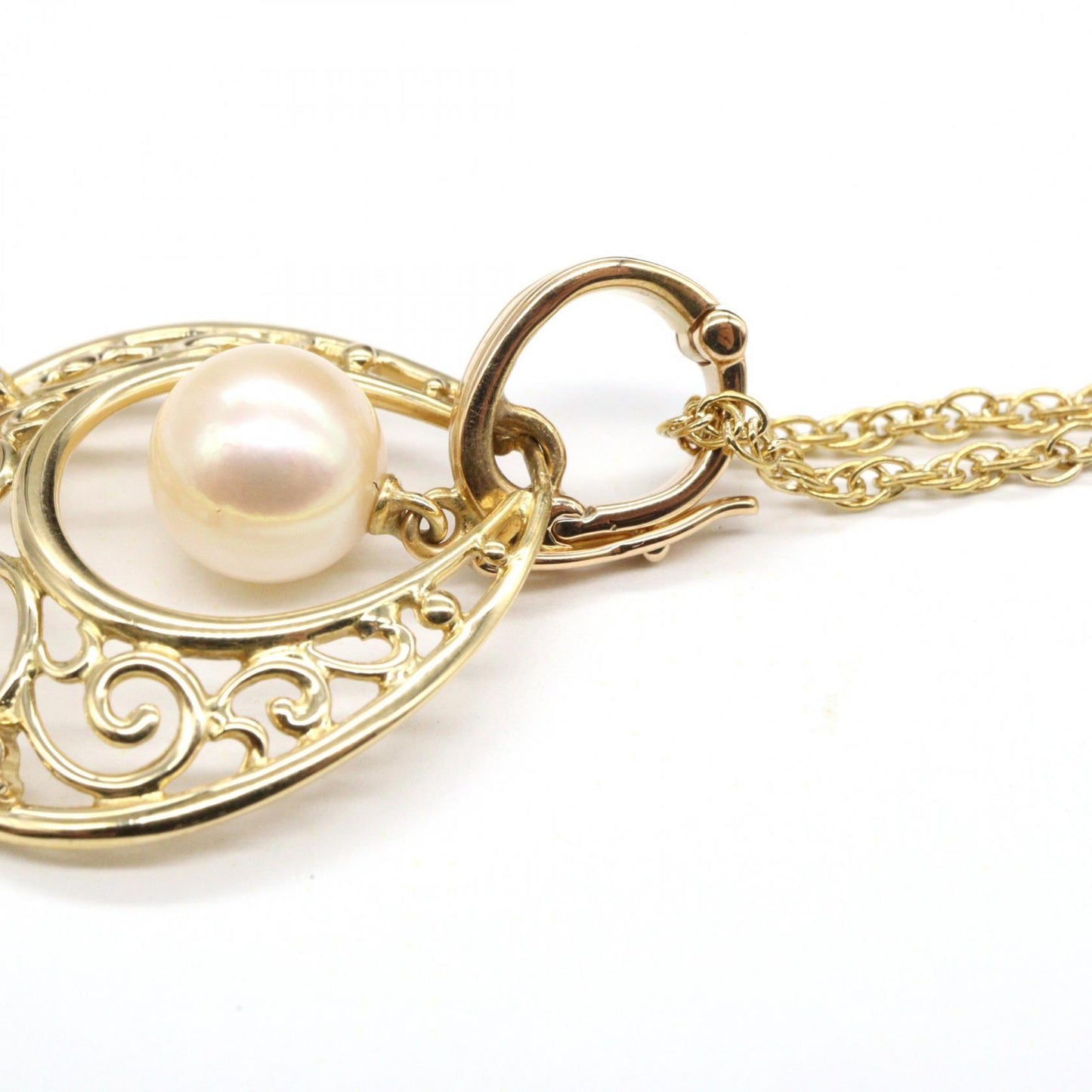 パール ダイヤ ネックレス ネックレス K18YG パール ダイヤモンド イエローゴールド ホワイト クリア ミキモト アクセサリー MIKIMOTO