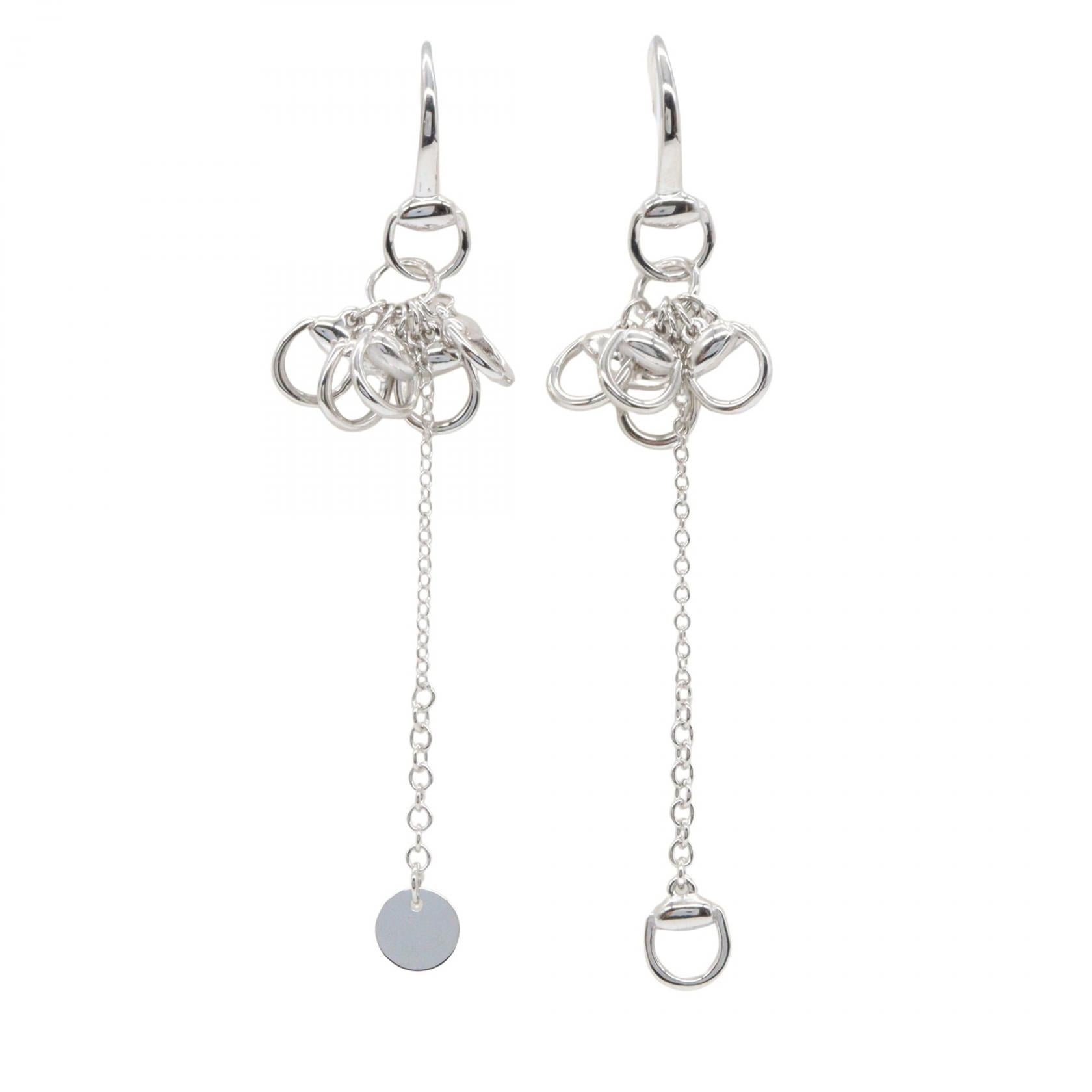 ホースビット ドロップ フックピアス ピアス K18WG ホワイトゴールド グッチ アクセサリー GUCCI
