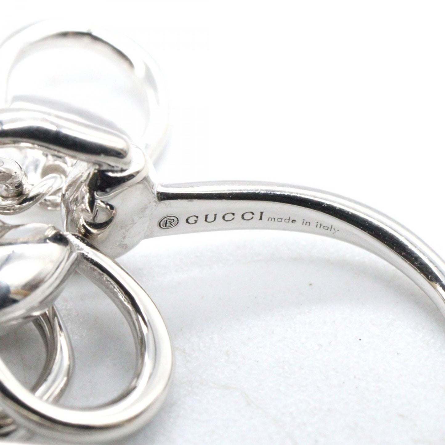 ホースビット ドロップ フックピアス ピアス K18WG ホワイトゴールド グッチ アクセサリー GUCCI