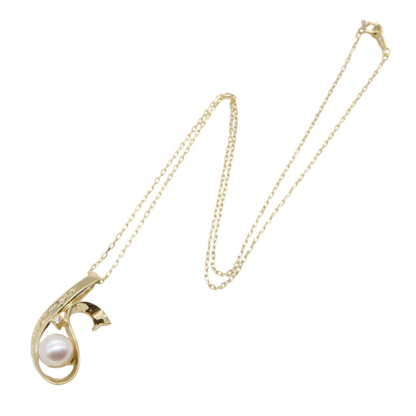 パール ネックレス ネックレス K18YG パール イエローゴールド ホワイト ミキモト アクセサリー MIKIMOTO