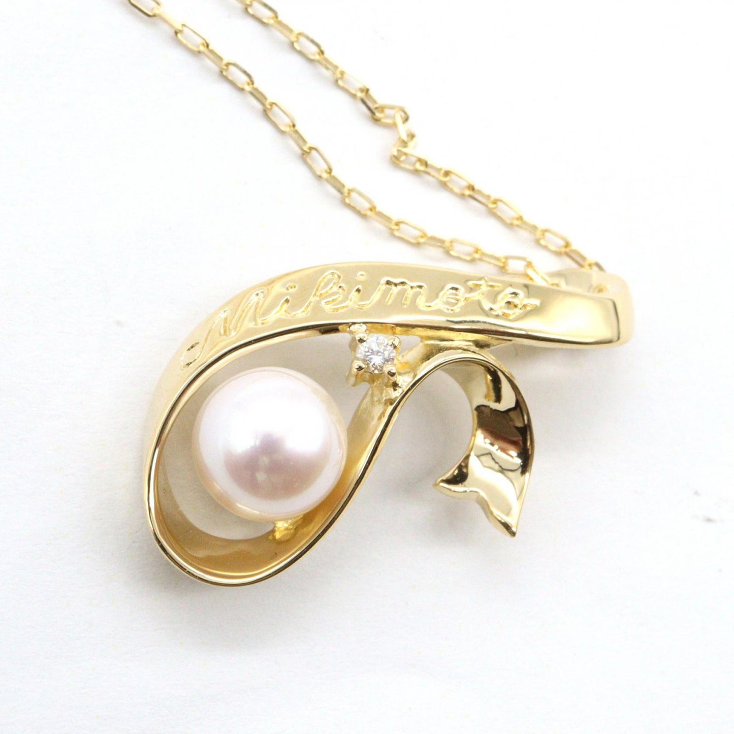 パール ネックレス ネックレス K18YG パール イエローゴールド ホワイト ミキモト アクセサリー MIKIMOTO