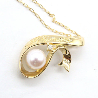 パール ネックレス ネックレス K18YG パール イエローゴールド ホワイト ミキモト アクセサリー MIKIMOTO