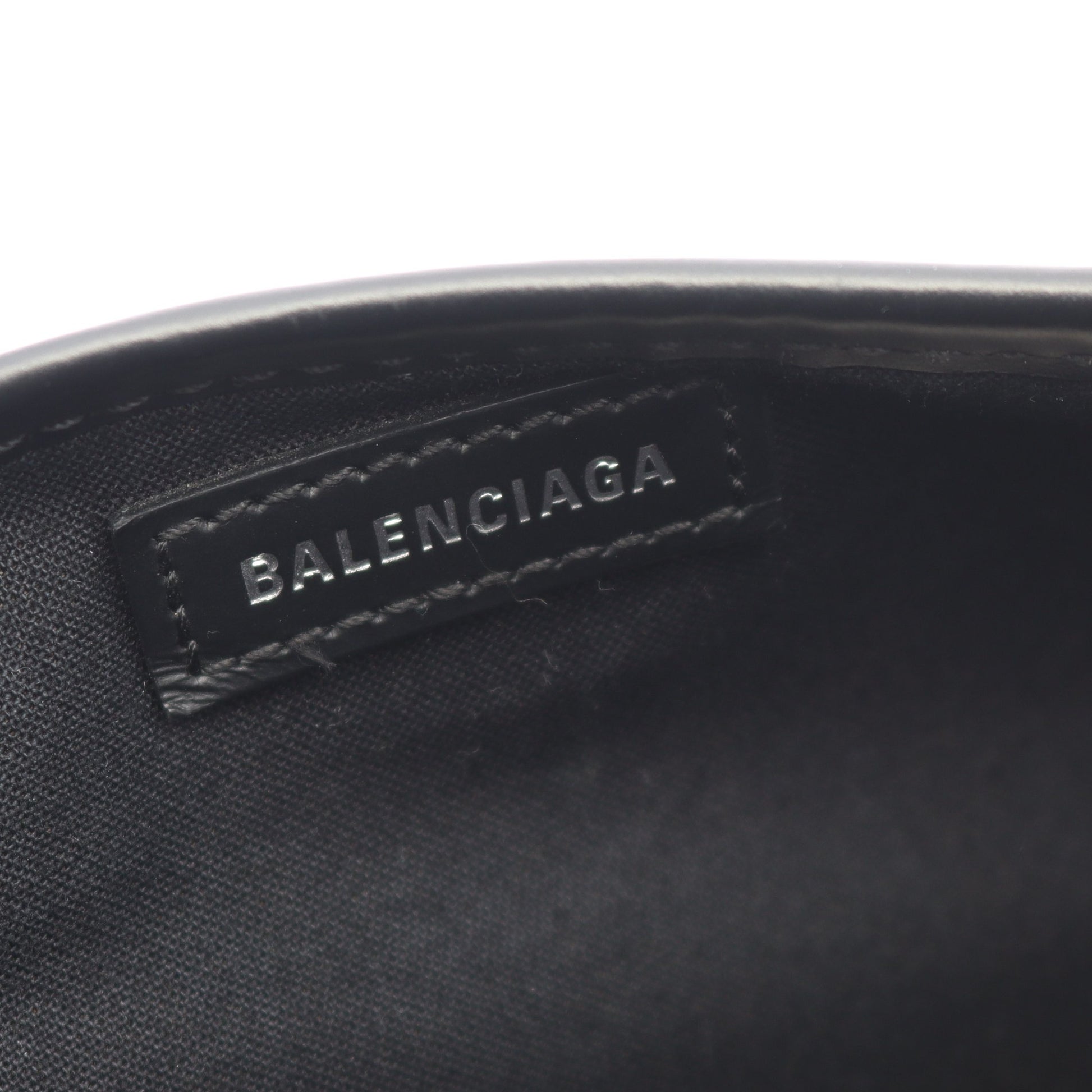 NAVY CABAS S ネイビーカバ ハンドバッグ トートバッグ キャンバス レザー アイボリー ブラック バレンシアガ バッグ BALENCIAGA