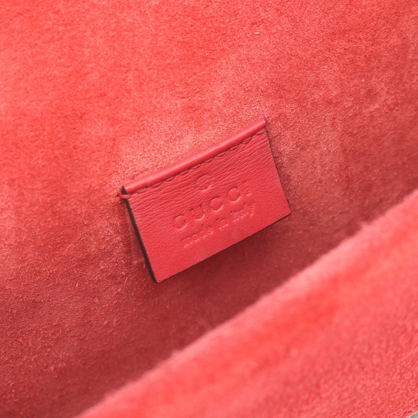 ディオニュソス GGスプリーム Wチェーンショルダーバッグ PVC スエード ベージュ レッド グッチ