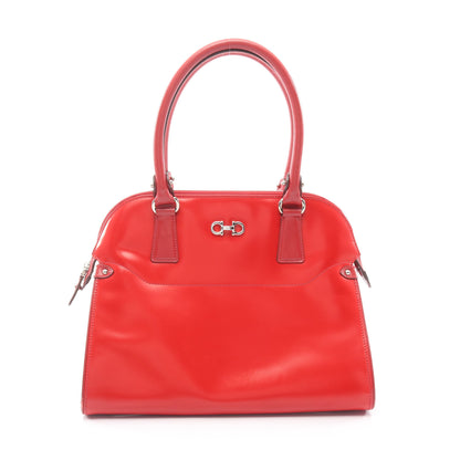 ガンチーニ ハンドバッグ レザー レッド サルヴァトーレフェラガモ バッグ Salvatore Ferragamo
