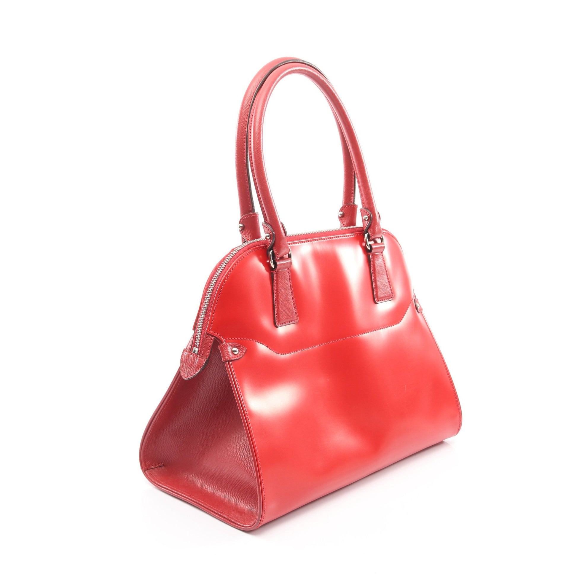ガンチーニ ハンドバッグ レザー レッド サルヴァトーレフェラガモ バッグ Salvatore Ferragamo