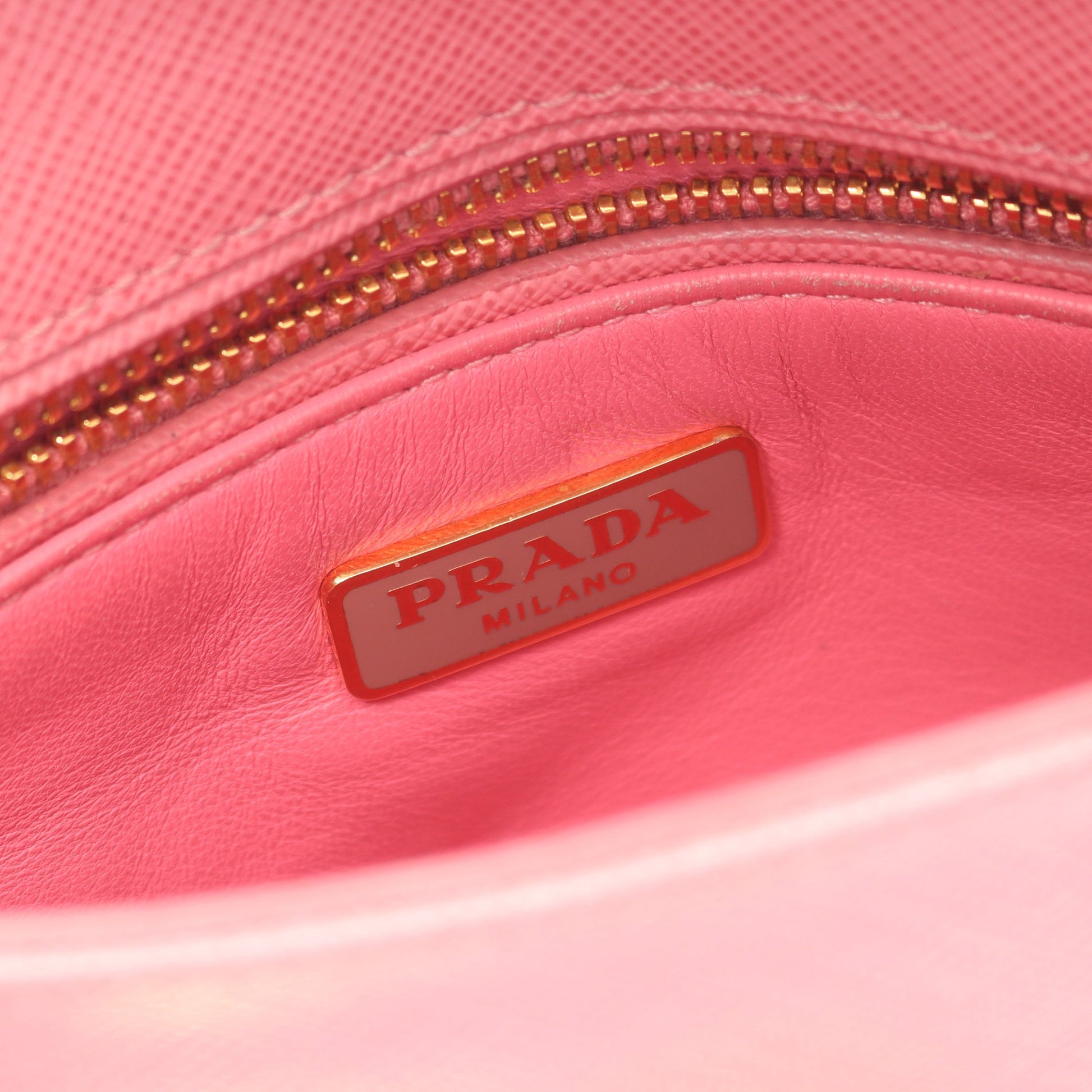 ハンドバッグ サフィアーノレザー ピンク 2WAY プラダ バッグ PRADA